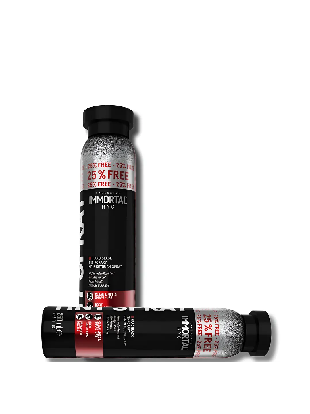 TINTURA SPRAY BLACK RETOQUE IMMORTAL 250ml
