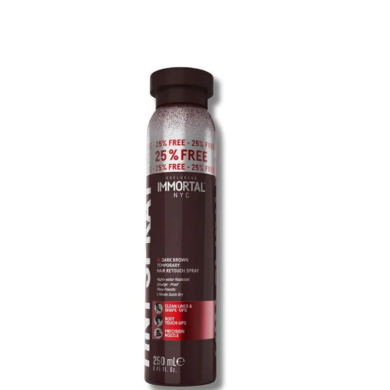 TINTURA SPRAY DARK BROWN RETOQUE IMMORTAL 250ml