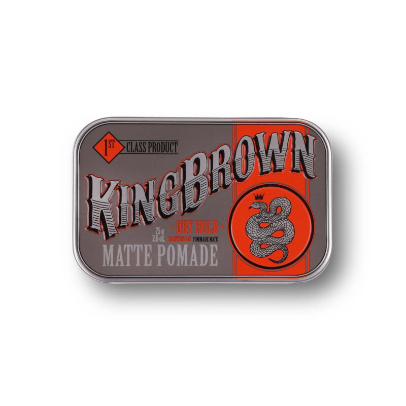 King Brown Matte Pomade envase rectangular